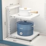 Etagre de cuisine organisateur de casseroles porte - casseroles rglable support de rangement de cuisine ...