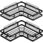 �tag�re dangle de douche �tag�res dangle avec 4 crochets �tag�re de douche auto - adh�sive sans per�age ...