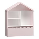 �tag�re design intemporel salon chambre meuble de rangement pour enfant rose barbe � papa rose