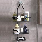 Etagère de douche à suspendre porte - savon panier de douche murale suspendue en acier etagere rangement ... Etagère de douche à suspendre porte - savon panier de douche murale suspendue en acier etagere rangement ...