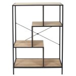 Etagere - home deco factory - edison - industriel - vintage - noir et marron