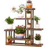 Étagère à fleurs en bois echelle porte pots de plante fleurs avec 6 tablettes escalier présentoire de ... Étagère à fleurs en bois echelle porte pots de plante fleurs avec 6 tablettes escalier présentoire de ...