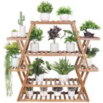 �tag�re fleur en bois massif porte plante echelle orchid�e rose pour maison salon balcon terrasse jardin ...