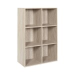 Etagere - home deco factory - pietra - modulable - 6 cases - blanc et beige