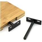 �tag�re invisible � montage mural 4 pi�ces 80 mm ??10mm(noir)