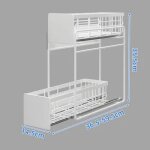 �tag�re magn�tique blanche pour r�frig�rateur et lave - linge - organisateur lat�ral � 2 niveaux avec ...