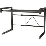 Etagere pour micro onde support four cuisine rangement telescopique (43 - 65) x 36 x 42 cm métal noir ... Etagere pour micro onde support four cuisine rangement telescopique (43 - 65) x 36 x 42 cm métal noir ...