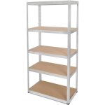 tagre modulable charges lourdes - en mtal robuste - 5 plateaux - 875 kg - 180 x 90 x 40cm - rangement ...