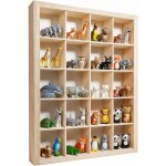 �tag�re murale - creative deco - voitures miniatures - 20 compartiments - bois - 35x26x55 cm