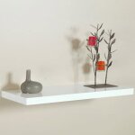 �tag�re murale - fepre - 80x25 cm - fixation invisible - bois - design contemporain