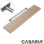 Etagère murale flottante - casaria - chêne foncé - mdf robuste - effet flottant - support de fixation ... Etagère murale flottante - casaria - chêne foncé - mdf robuste - effet flottant - support de fixation ...