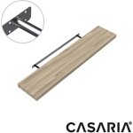 Etagère murale flottante - casaria - chêne - mdf robuste - effet flottant - support de fixation inclus ... Etagère murale flottante - casaria - chêne - mdf robuste - effet flottant - support de fixation inclus ...