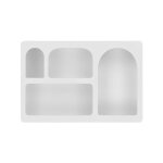 tagre murale - house collection - espen - blanc - mdf - 4 compartiments