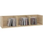 Etagre murale nello meuble de rangement pour cd et dvd ou dcoration avec 3 compartiments ouverts en ...