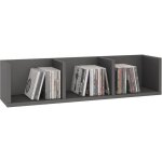 Etagre murale nello meuble de rangement pour cd et dvd ou dcoration avec 3 compartiments ouverts en ...