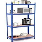 Goplus rayonnage de stockage � 4 niveaux 80x40x160cm - charge 520kg - combinaison flexible - cadre m�talliquet ...