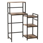 �tag�re de rangement � 5 niveaux pour micro - ondes et mini - r�frig�rateur meuble fonctionnel pour cuisine ...