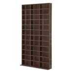 Homcom - bibliothque - bois - 102x24x195cm - marron