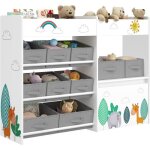 �tag�re de rangement pour jouets enfants meuble de rangement jouets avec 10 bo�tes coffre � jouets avec ...