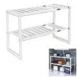 Etag�re de rangement placard sous �vier extensible organisateur rangement de cuisine maison gain de place ...