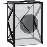 Etagere reglable pour machine a laver & seche linge ? support metallique noir 300 kg 10 0008367