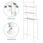 Etagre de salle de bain en mtal laqu blanc - miss - l. 55 x l. 26 x h. 165 cm - 3 niveaux de rangement ...