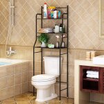 Etagre de salle de bain yinqklq meuble de rangement au - dessus des colonne wc ou lave - linge avec ...