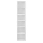 �tag�re tour cd / dvd rangement stockage 90 cm mdf m�lamin� blanc 03 0001677