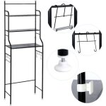 tagre wc en acier solide - yis - 3 niveaux - noir