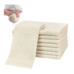 �tamine alimentaire - 50x50 cm - coton non blanchi - 10 pi�ces - filtrant pour cuisine