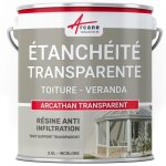tanchit transparente vranda tuile verre polycarbonate peinture rsine 2. 5 l -