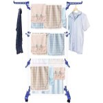 Etendoir � linge 4 niveaux - bigzzia - s�choir � linge ext�rieur pliable ailes lat�rales - etendoir tour ...