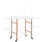 �tendoir � linge bois massif 174�122�189 cm support s�chage stable pour maison ou buanderie
