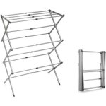 Etendoir linge interieur et extérieur sechoir a linge pliable seche linge 3 niveaux - innovagoods Etendoir linge interieur et extérieur sechoir a linge pliable seche linge 3 niveaux - innovagoods