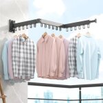 Etendoir linge interieur pliable séchoir à linge aluminium3 Étages mural tringle vetement pour buanderiesalle ... Etendoir linge interieur pliable séchoir à linge aluminium3 Étages mural tringle vetement pour buanderiesalle ...