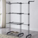 Étendoir linge intérieur sur 3 niveau séchoir à linge extensible réglable tancarville grand capacité ... Étendoir linge intérieur sur 3 niveau séchoir à linge extensible réglable tancarville grand capacité ...