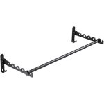 �tendoir � linge mural pliable - mich - 80 cm - noir - �conomiseur despace - rangement facile - multifonction ...