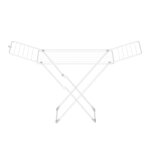 �tendoir � linge pliable gain de place sur pied avec ailes pour linge de lit v�tements blanc