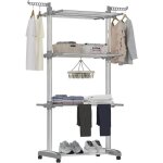 Étendoir À linge pliable séchoir À linge 4 niveaux tancarville acec ailes latérales extensibles avec ... Étendoir À linge pliable séchoir À linge 4 niveaux tancarville acec ailes latérales extensibles avec ...