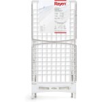 �tendoir � linge en r�sine - swapy - 20m d�tendage - blanc - r�sistant aux uv - l�ger - pliable