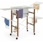 �tendoir � linge s�choir pliable vertical sur roulettes 18m d?�tendage multi - positions 6 ailes s�choir ...