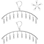 �tendoir � linge � suspendre acier inoxydable cintre de chaussette s�choirs cintre avec 10 pinces pour ...