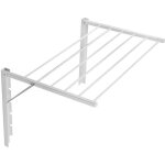 Etendoir sechoir de salle de bains mural et pliant abj majka 60 cm blanc Etendoir sechoir de salle de bains mural et pliant abj majka 60 cm blanc