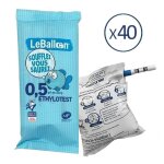 Ethylotest taux 05 g - lot de 40 ex - contralco nf x 20702 - sans chrome - produit fran�ais - le ballon ...