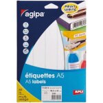 �tiquettes adh�sives a5 - agipa - 25x485 mm - �tui de 320 - adh�sif permanent - multi - usages