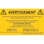 tiquettes adhsives extincteur co2 - mondial - lot de 10 - non conductibilit du jet - utilitaire