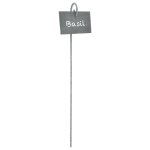 Etiquette ardoise avec support - l 34 x l 81 x h 36 cm - jardin