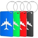 �tiquettes � bagages en aluminium avec carte dinformations personnelles - r�sistantes � la salet� et ...
