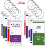 tiquette bagage - amis - transparent - impermable - 10 pices - 18. 5x9cm