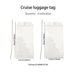 �tiquettes bagage pvc transparentes - 6 pi�ces 19x6. 5cm �tanches - convient pour valises croisi�res ...